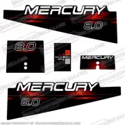 Fits Mercury 8 hp Decal Kit 1994/1998 Red Outboard Motor Engine Decals