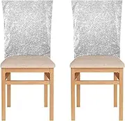 Chair Slipcover for Classroom Stools Seat Cover for Office Chair Set of 6 Removable Happy Birthday Chair Cover for Classroom Shiny