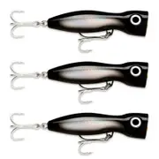 3x Rapala 13cm X Rap Magnum Xplode Topwater Heavy Duty Fish Lures - Convict