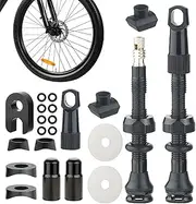 Bike Tubeless Valves - Tubeless Tire Valve Kit - Tubeless tire valve stems | Bike Repair Kits | Cycling Components & Parts | Bike Tubes Fits Tubeless Tire Rims Scooter Motorcycle ATV valve stem replac