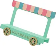 ifundom Miniature Wooden Ice Cream Van for Boys and Girls Toddler Toys Doll House Decor