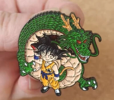 Dragon Ball Enamel Pin - Son Goku and Shenron - Free AU Post - AU Stock