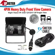 4PIN Heavy Duty 12/24V CCD IR Colour Reverse Reversing Camera Forward View 5M