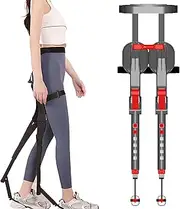 Chair Trousers, Portable Exoskeleton Stand, Invisible Fishing Stool for Outdoors, 5 Gear Height Adjustable, Load-Bearing 150 Kg, Leg Ergonomic Seat Sutible for Outdoor Fishing Concert red