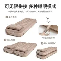 在飛比找Yahoo!奇摩拍賣優惠-日本充氣床墊戶外帳篷折疊單人雙人打地鋪家用氣墊床自動露營睡墊