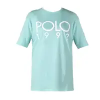 在飛比找momo購物網優惠-【RALPH LAUREN】POLO膠字圓領短袖T恤(薄荷綠