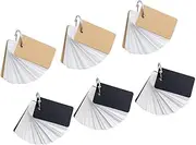 Angoily 6 Pack Ring Notes Pads Portable Flash Cards Blank Ring Notepads Student Memo Pads