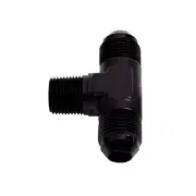 Aeroflow AF825-03BLK Tee -3AN With 1/8" NPT On Side Black AN Tee With NPT On ...