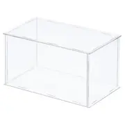 Acrylic Display Case Plastic Cube Storage Box Transparent Showcase 36x21x15.5cm