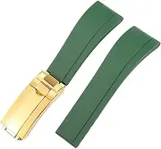 [BCMCBV] WatchBand For Rolex SUBMARINER YachtMaster DAYTONA Silicone Waterproof Watch Strap Watch Accessories Rubber Watch Bracelet Chain Watch Buckle With Logo