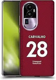 Head Case Designs Officially Licensed Liverpool Football Club Fbio Carvalho 2022/23 Players Home Kit Soft Gel Case Compatible with Oppo Reno10 Pro+