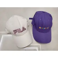 在飛比找蝦皮購物優惠-Fila Logo白色棒球帽 ，帽子太多買一送一，已送洗。