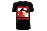 Metallica Unisex Adult Kill Em All Tracks Back Print T-Shirt (Black) - UTRO1602