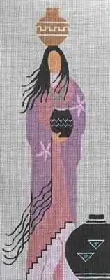 Needlepoint Handpainted Sundance Designs Josie W/Stitch Guide 5x14