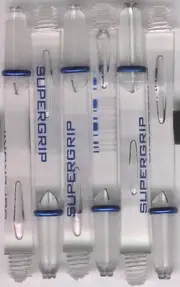 2in. 2ba Clear HARROWS SUPERGRIP Dart Shafts & Springs: 1 set of 3