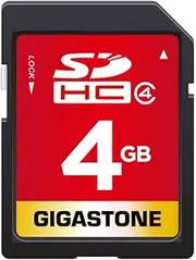 Gigastone 4GB SD Card SDHC Class 4 Memory Card for Photo Video Music Voice File DSLR Camera DSC Camcorder Recorder Playback PC Mac POS, with 1 Mini case
