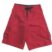 RIP CURL SCREAMER RED BOY'S BOARDSHORT SHORT SWIMWEAR SIZE 24 code 1-C NWT