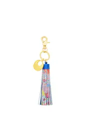 SHORT LEATHER TASSEL KEY RING CLOSE TO MY HEART