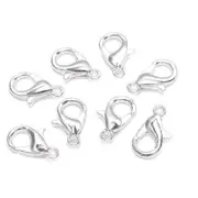 10pcs Silver Necklace Bracelet Keyring Swivel Parrot Lobster Clasp Hooks Clips Findings