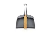 2pc Full Circle Clean Team 35cm Brush & Dustpan Home Cleaner Sweeper Set Grey