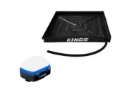 Kings Awning Shower Tent Base 1.05x1.05m+ Lithium Rechargeable LED Camp Lantern