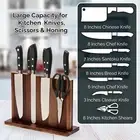 Kitchen Magnetic Knife Block Holder Rack Magnetic Stands Multifunctional Storage