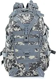 RAPIDSKY 38L Tactical Backpack, Waterproof Hiking Assault Pack with MOLLE System & Multi-Compartment Daypack for Cycling, Camping, Outdoor Adventures