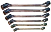 6 Piece Metric Flex Box Wrench Set T&E Tools F6666