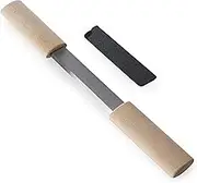 HERMIT TOOLS Wood Carving Tools with Sheath Woodworking Tool 5.1" Draw knife Wood Chisels Wood Draw Knife Woodworking Drawing Tools Fleshing Knife
