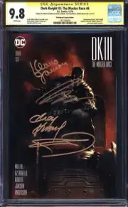 DARK KNIGHT III: THE MASTER RACE #6 CGC 9.8 WHITE PAGES // BULLETPROOF ID: 60929