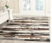 Genuine cowhide skin leather Rugs Thick Lush Leather Fur Pelt Many Colors+Sizes