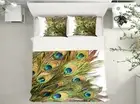 3D Peacock Feather NAO4185 Bed Pillowcases Quilt Duvet Cover Set Queen King Fay