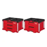 Packout 2 and 3 Drawer Durable Tool Box Quick-Adjust Dividers 50 Lbs. Capacity