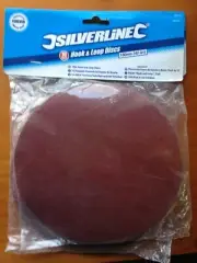 SILVERLINE 10PK HOOK AMD LOOP SANDING DISCS 180MM 240 GRIT