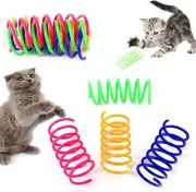 Cat Colorful Spiral Springs Cat Creative Toys for Kitten Birthday, Durable Heavy