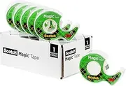 Scotch Magic Tape, 6 Rolls, Numerous Applications, Invisible, Engineered for Repairing, 3/4 x 650 Inches, Boxed (6122)
