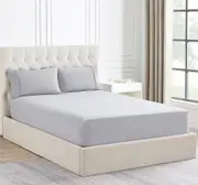 Ddecor Home 1500 Thread Count Premium Cotton Blend Combo Set - Silver