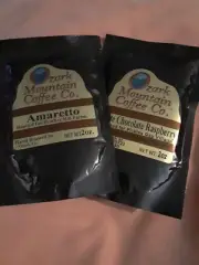 Ozark Mountain Coffee Roasters, Amaretto + White Chocolate Raspberry