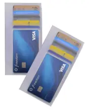 Sets of 2 Heavy Duty Vinyl Plastic for Secretary Checkbook Cover or long Wallet