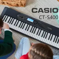 在飛比找ETMall東森購物網優惠-『CASIO 卡西歐』 CT-S400 標準型61鍵電子琴 