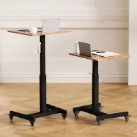 在飛比找蝦皮商城精選優惠-升降桌 電腦桌 移動書桌 站立桌 家用學習辦公桌子 可調節站