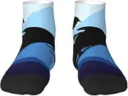 [EdWal] Snowmobile print Men's Moisture Control Crew Socks Socks For Men and Women Gifts For Golf, Hunting, Camping