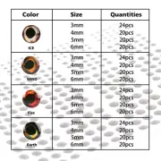 Lifelike Fishing Lure Eyes Pack with Strong Adhesive Backing Available