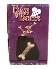 Double Six Dominoes Bag of Bones Classic Custom Full set of 28 MIB w/ Case