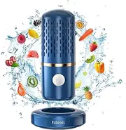Fabenix Fruit and Vegetable Cleaning Machine, USB Wireless Food Purifier, Cleaner Device for Washing Fruits, Vegetables, Rice, Meat and Tableware (Blue) 812