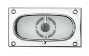 Dakota Digital 58 Chevy Impala Silver Clock w/White LED For VHXVLC-58C-IMP-S-W (for: Chevrolet)
