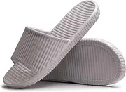 [Happy Lily] Women/Men's Slip On Slippers Non-Slip Shower Sandals House Mule Soft Foams Sole Pool Shoes Bathroom Slide Water Shoes