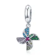 Fashion Silver plating Windmill Pendants Charms Fit Bracelets Necklace