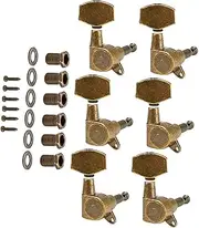 MUELODSIC 6pcs Guitar Tuning Pegs Durable Right Type Acoustic Guitar Pegs for Accurate String Fixing and Sound Enhancement Essential Tool for Musicians and Beginners