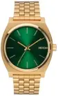 Nixon Time Teller A045-511-00 Gold Green Dial Stainless Steel Watch 100M Quartz